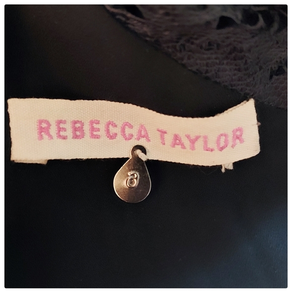 Rebecca Taylor A-Line Tweed and Lace Mini Dress - Picture 6 of 8